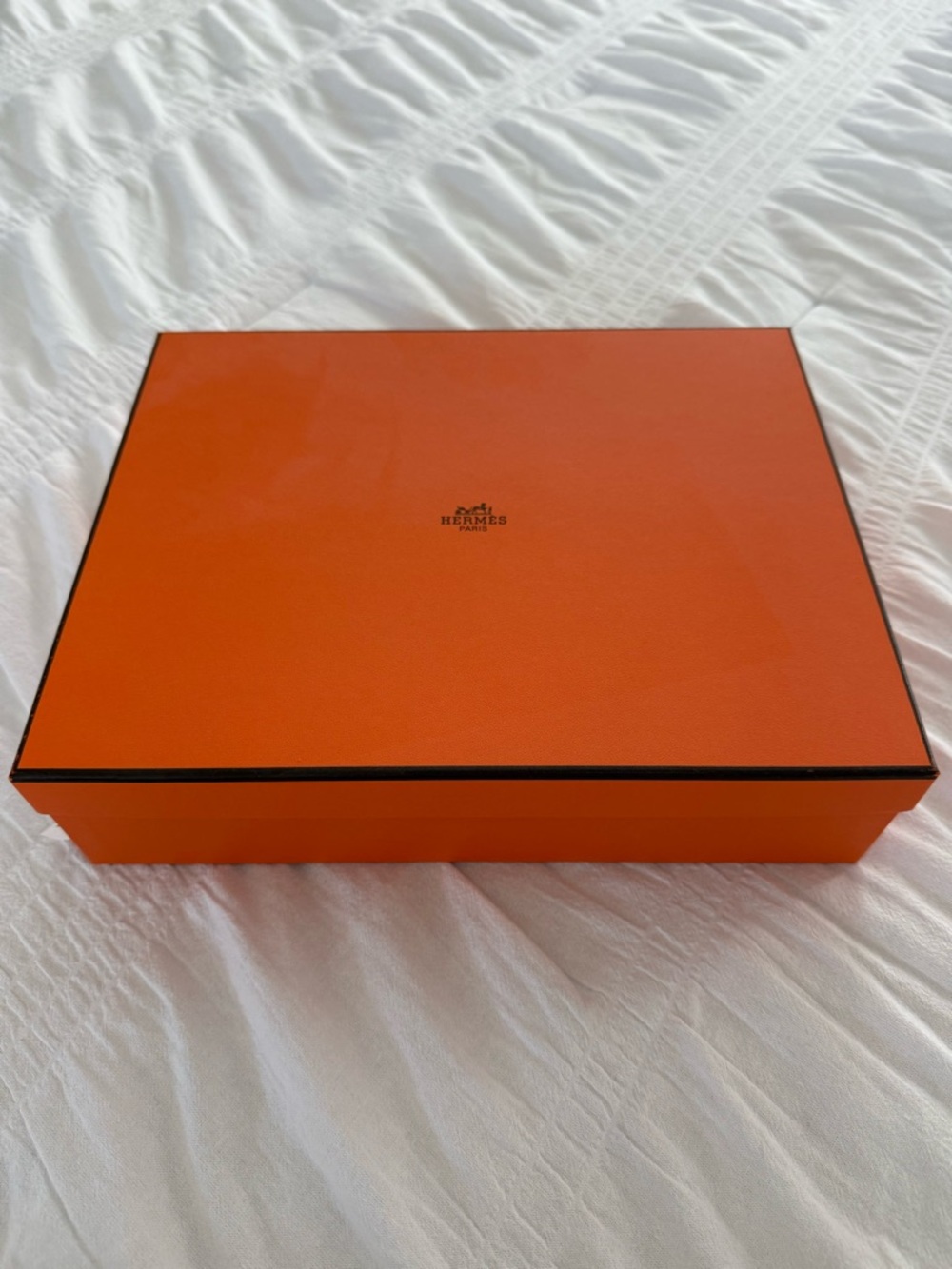 Hermès Oran Sandals Box ONLY Orange Gift Box Authentic